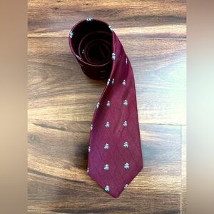BROOKS BROTHERS “346” Red and Blue Silk Stain Resistant Tie